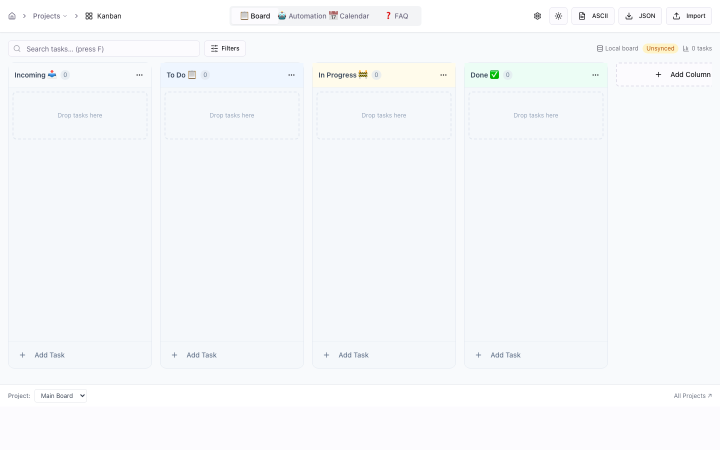 Live screenshot of Kanban at https://kanban.platphormnews.com